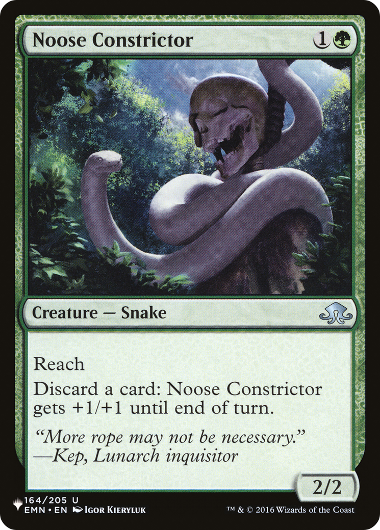 Noose Constrictor (LIST-164/205) - The List