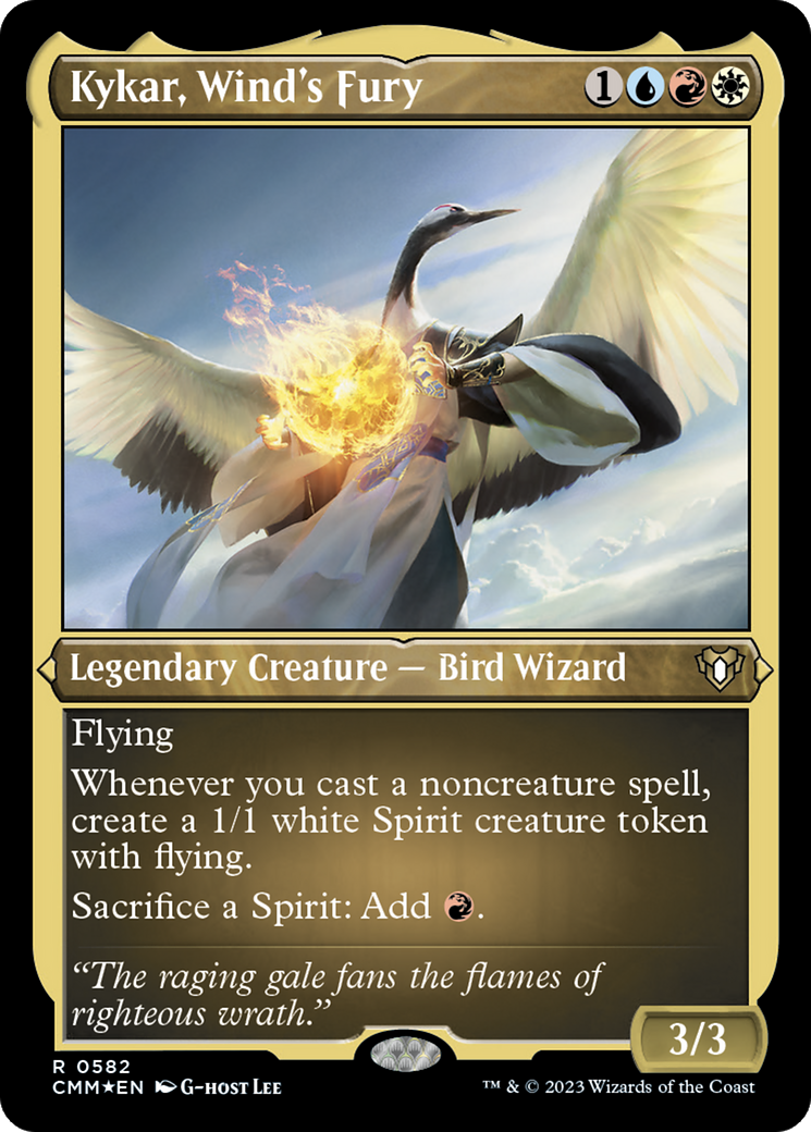 Kykar, Wind's Fury (CMM-582) - Commander Masters Etched Foil