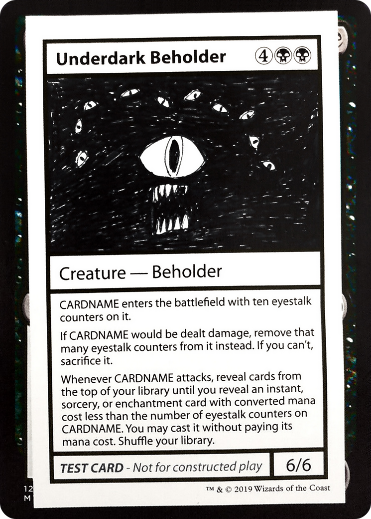 Underdark Beholder (No PW Symbol) (CMB1-049) - Mystery Booster Playtest Cards 2021