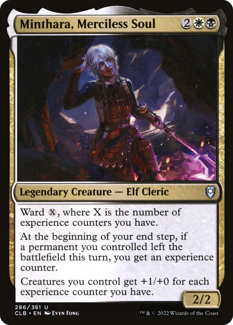 Minthara, Merciless Soul (CLB-286) - Commander Legends: Battle for Baldur's Gate Foil