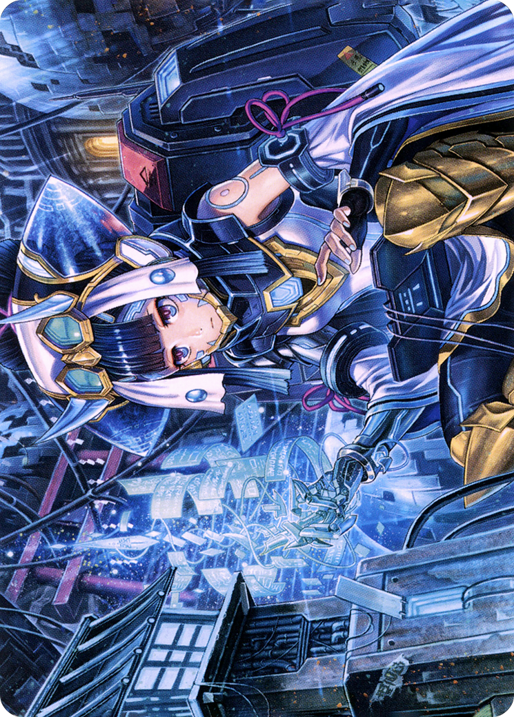 Covert Technician // Covert Technician (ANEO-051) - Neon Dynasty Art Series (Borderless) Foil
