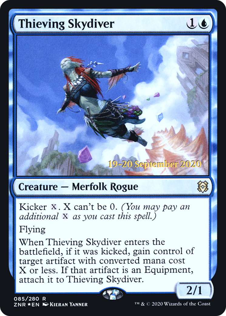Thieving Skydiver (PRE-085) - Zendikar Rising Promos Foil