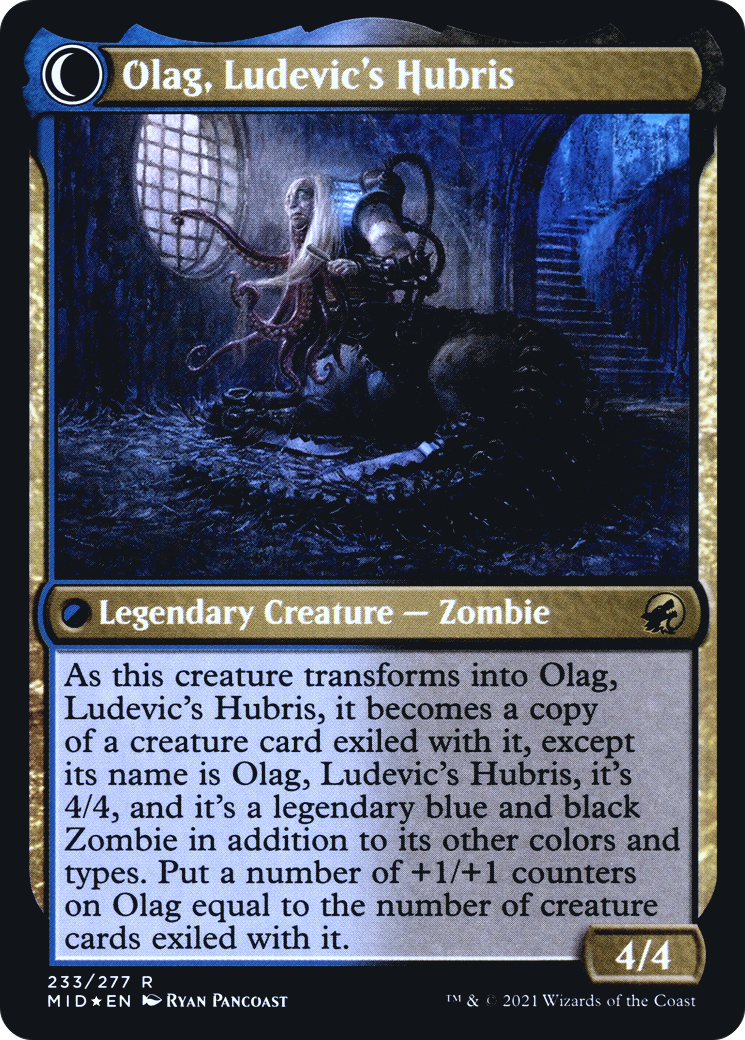 Ludevic, Necrogenius (PRE-233) - Innistrad: Midnight Hunt Promos: (Double Faced Transform) Foil