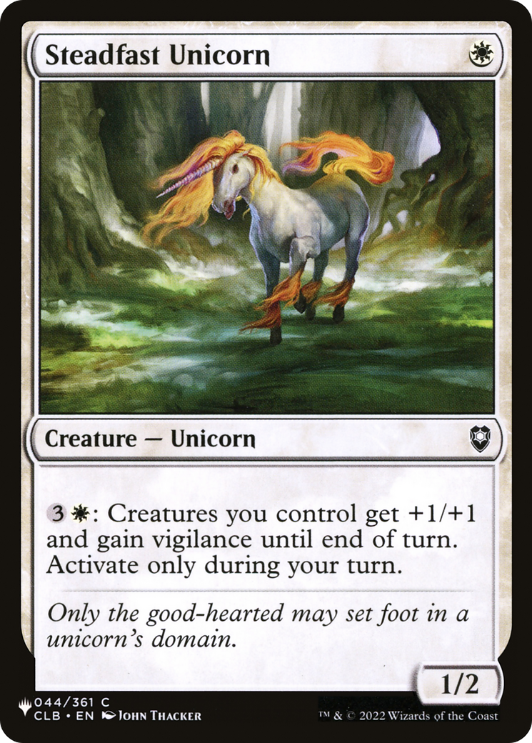 Steadfast Unicorn (LIST-044/361) - The List