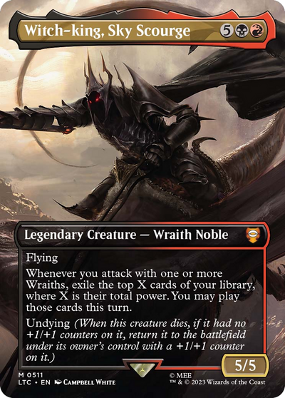 Witch-king, Sky Scourge (Borderless) (LTC-511) - Tales of Middle-earth Commander (Borderless) Foil