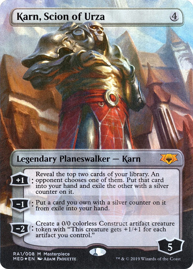 Karn, Scion of Urza (MED2-RA1) - Mythic Edition (Borderless) Foil