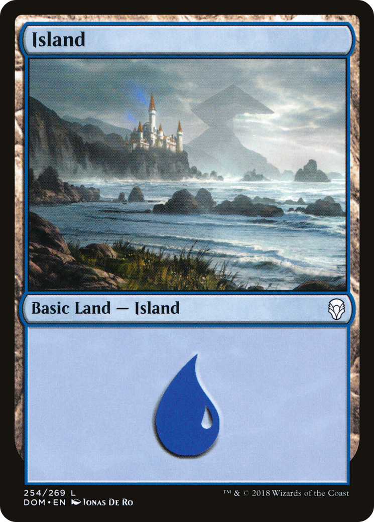 Island (254) (DOM-254) - Dominaria Foil