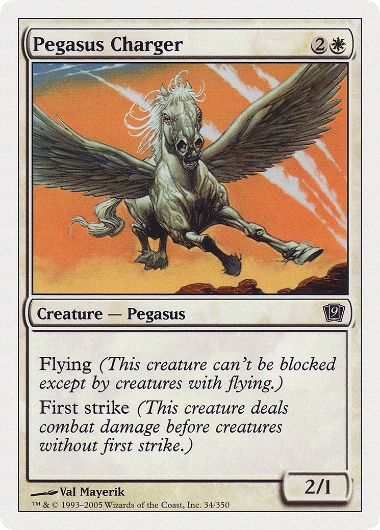 Pegasus Charger (9ED-034) - 9th Edition