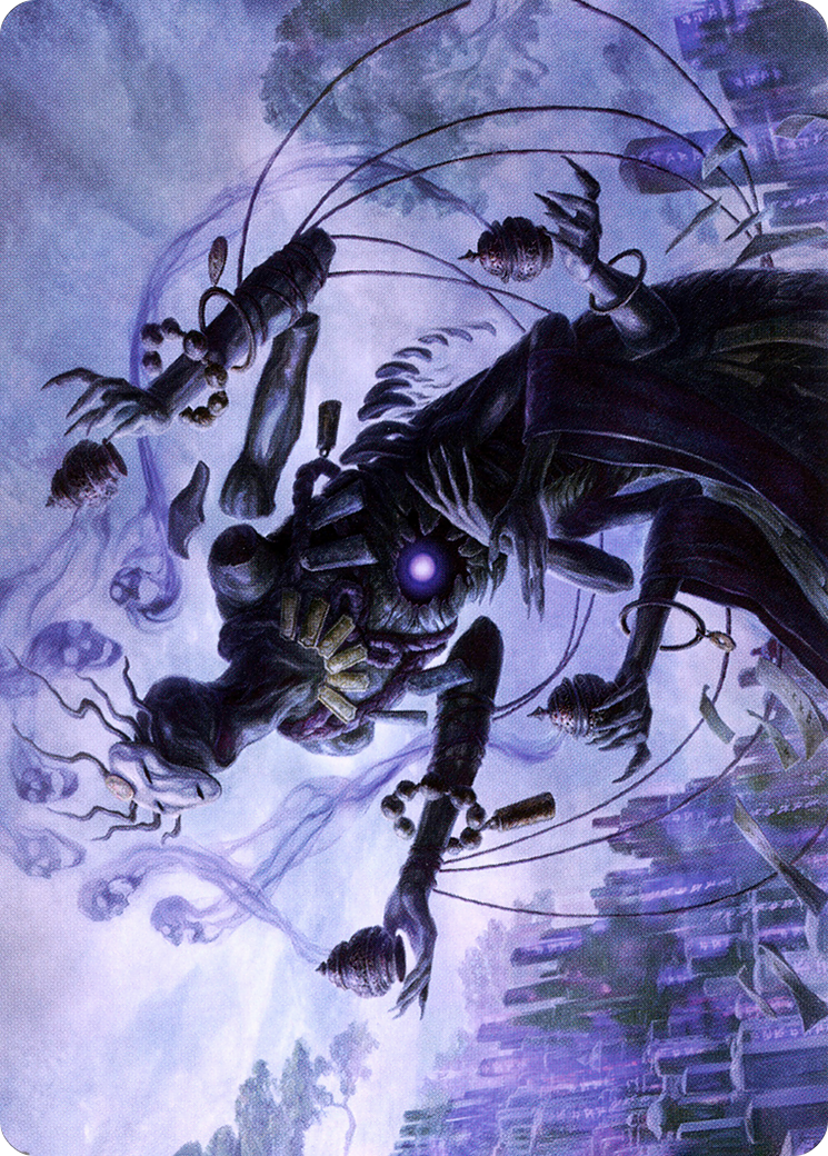 Myojin of Grim Betrayal // Myojin of Grim Betrayal (ANEO-009) - Neon Dynasty Art Series (Borderless) Foil
