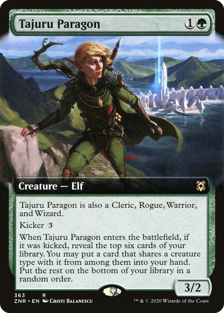 Tajuru Paragon (Extended Art) (ZNR-363) - Zendikar Rising: (Extended Art) Foil