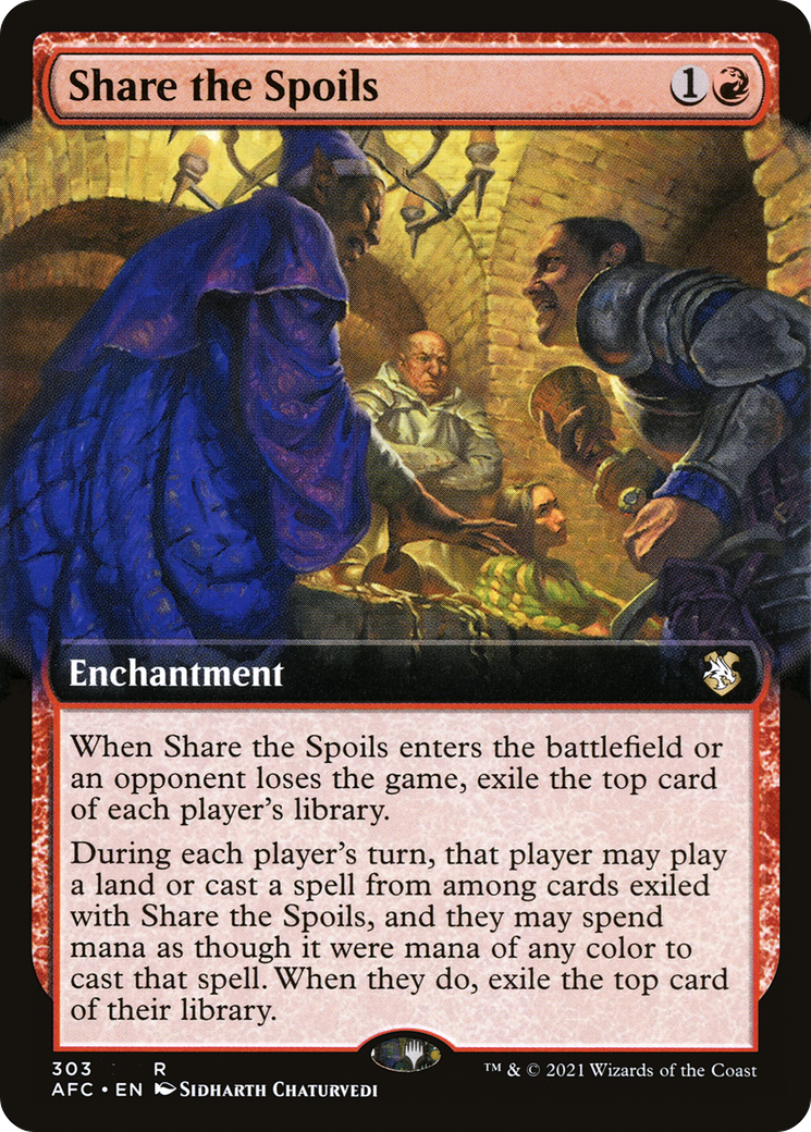 Share the Spoils (Extended Art) (AFC-303) - Forgotten Realms Commander: (Extended Art)