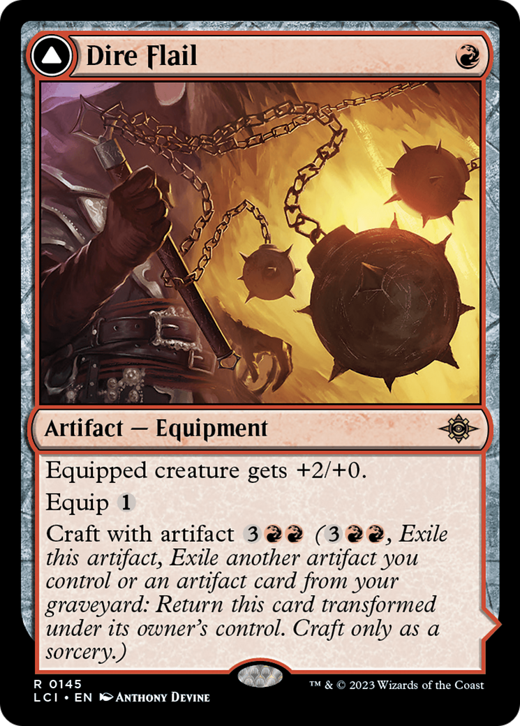 Dire Flail (LCI-145) - The Lost Caverns of Ixalan