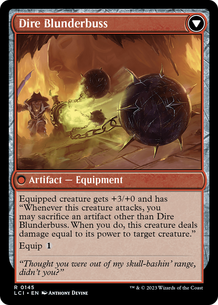 Dire Flail (LCI-145) - The Lost Caverns of Ixalan Foil
