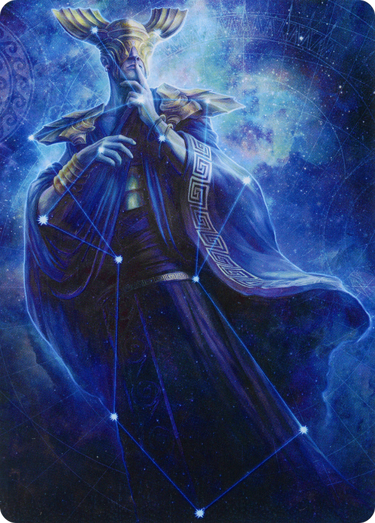 Atris, Oracle of Half-Truths // Atris, Oracle of Half-Truths (AMOM-078) - March of the Machine Art Series (Borderless) Foil