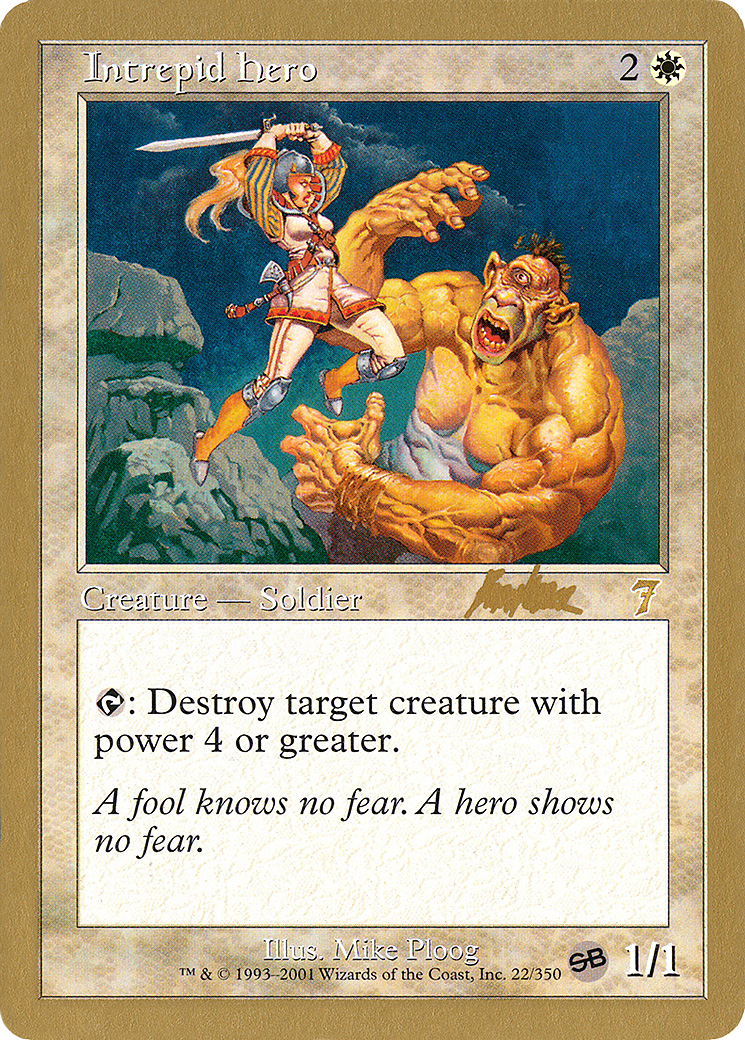 Intrepid Hero - 2002 Brian Kibler (7ED) (SB) (WCD-) - World Championship Decks 2002