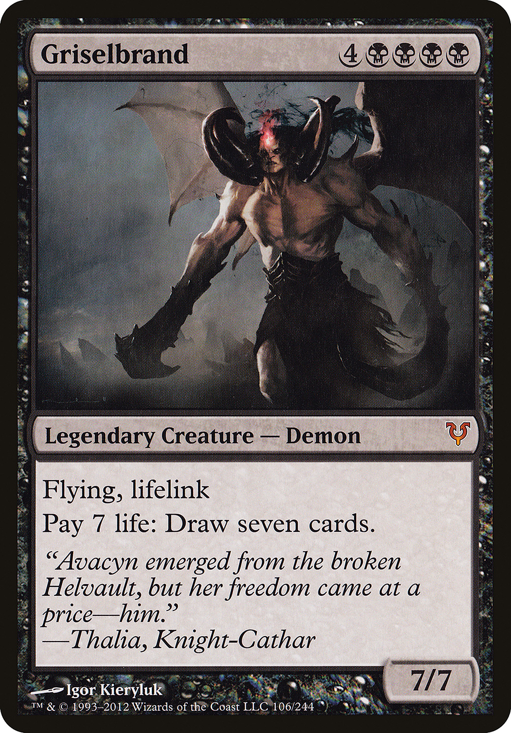 Griselbrand (Avacyn Restored) (OVER-106) - Open the Helvault Foil
