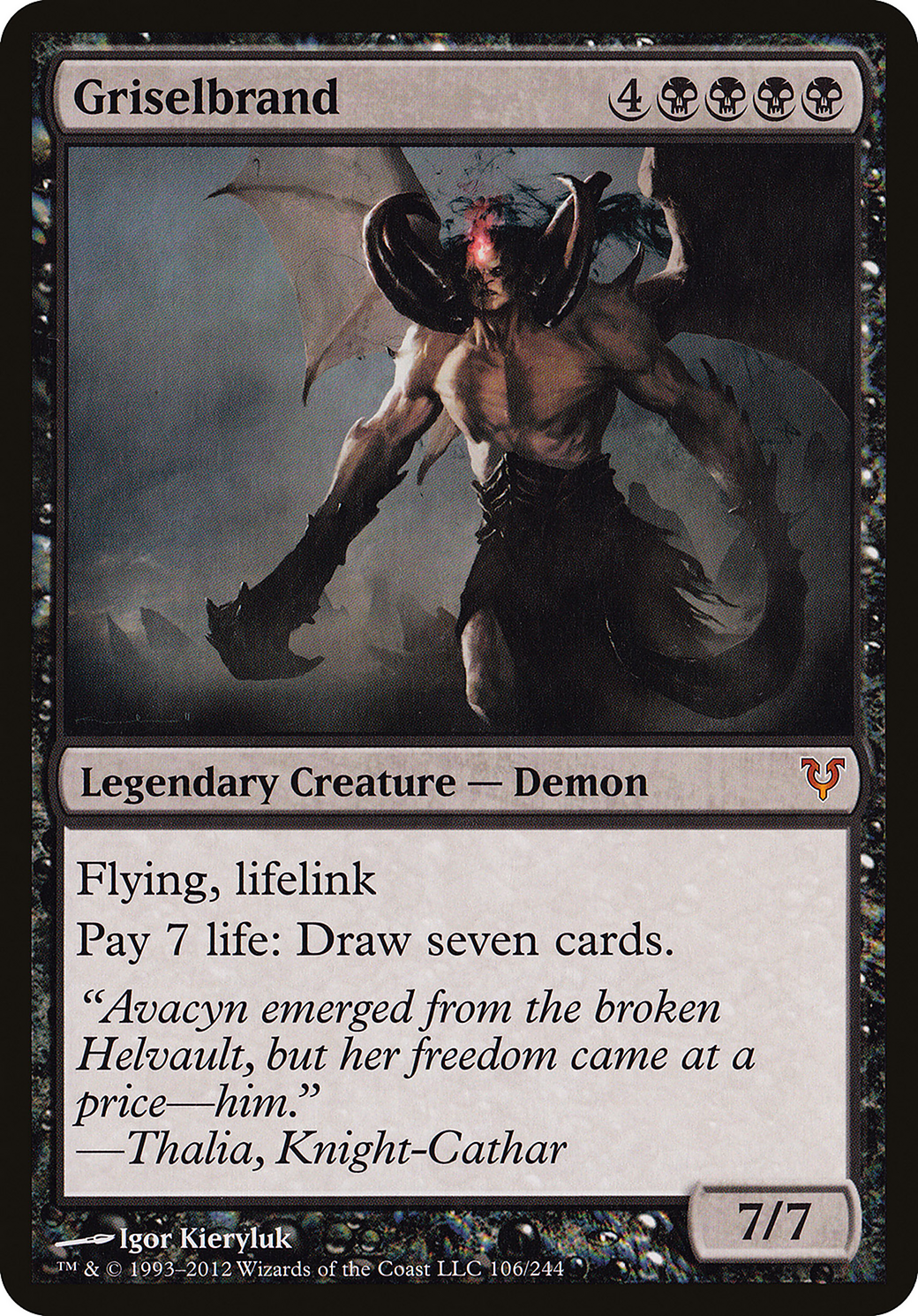 Griselbrand (Avacyn Restored) (OVER-106) - Open the Helvault Foil