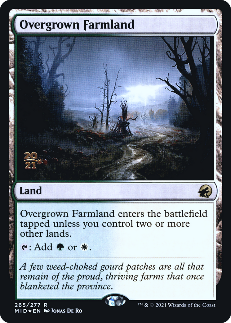 Overgrown Farmland (PRE-265) - Innistrad: Midnight Hunt Promos Foil