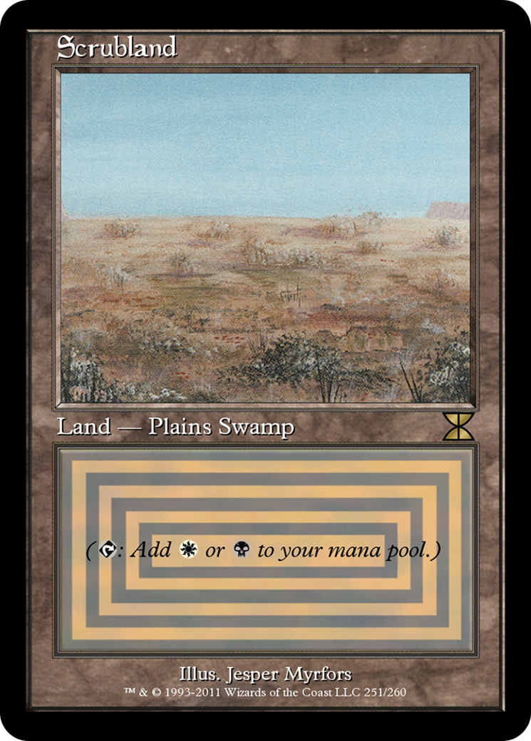 Scrubland (ME4-251) - Masters Edition IV Foil