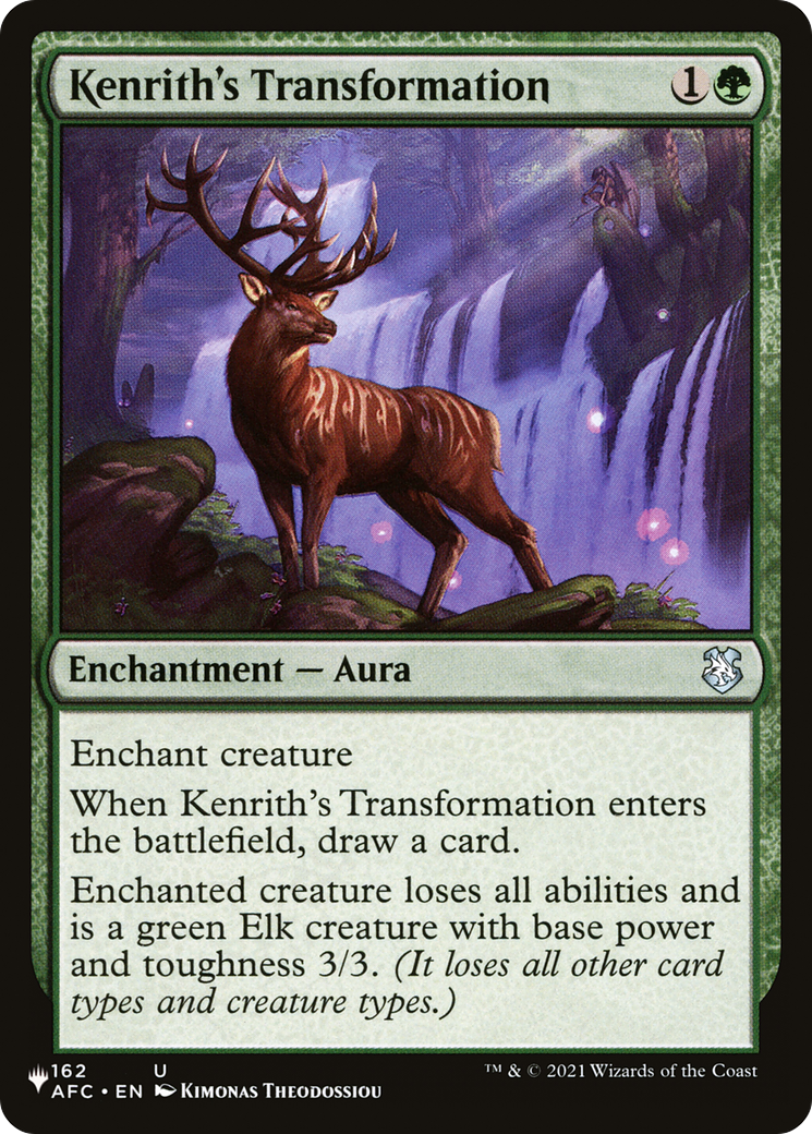 Kenrith's Transformation (LIST-162/062) - The List