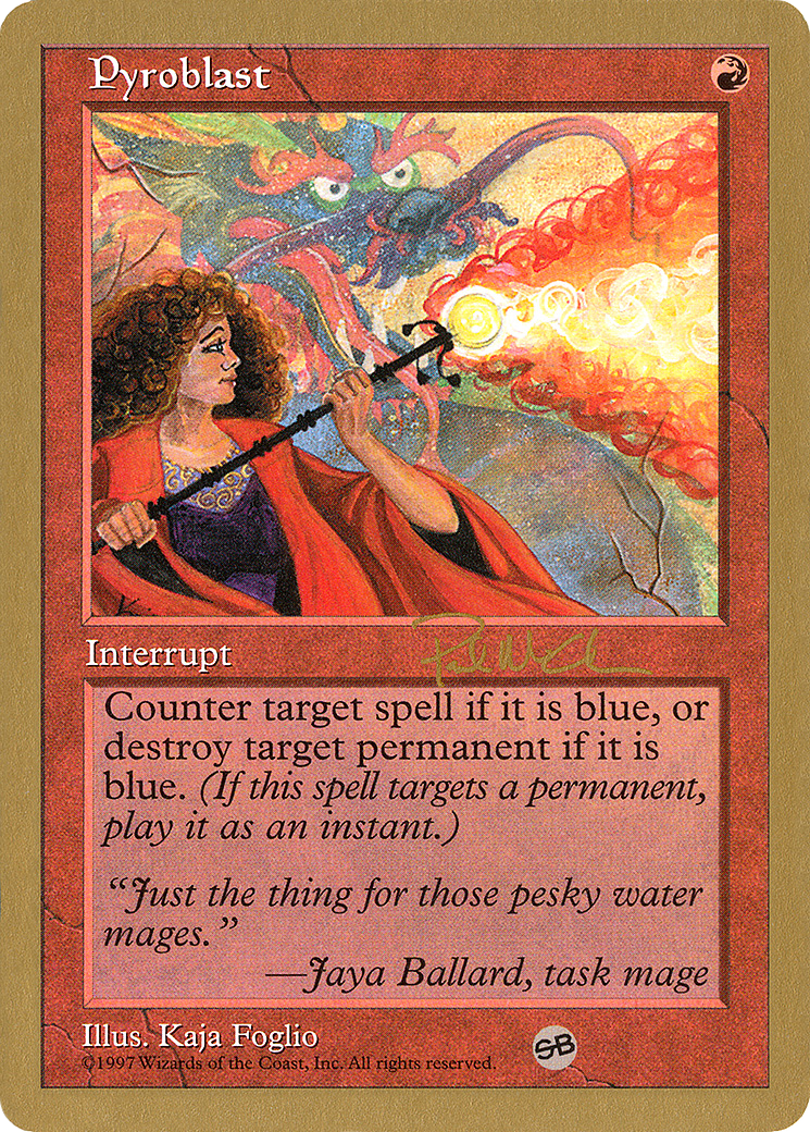 Pyroblast - 1997 Paul McCabe (5ED) (SB) (WCD-) - World Championship Decks 1997