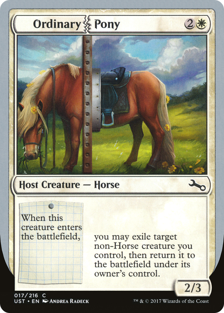 Ordinary Pony (UST-017) - Unstable