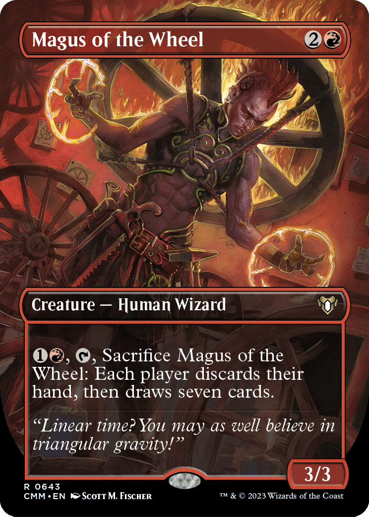 Magus of the Wheel (Borderless) (CMM-643) - Commander Masters (Borderless) Foil