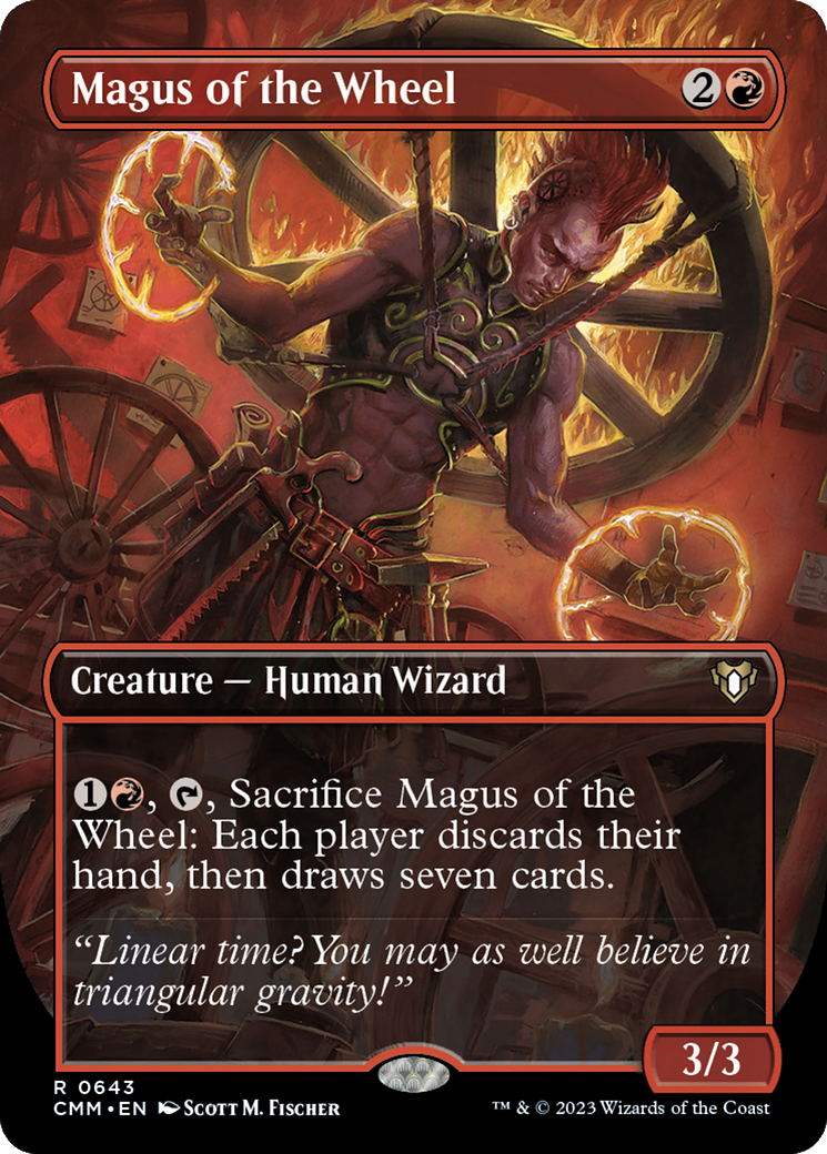 Magus of the Wheel (Borderless) (CMM-643) - Commander Masters (Borderless) Foil