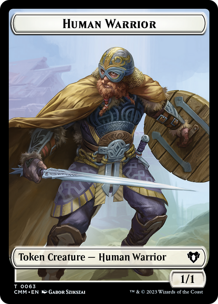 Human Warrior (TCMM-063) - Commander Masters Tokens