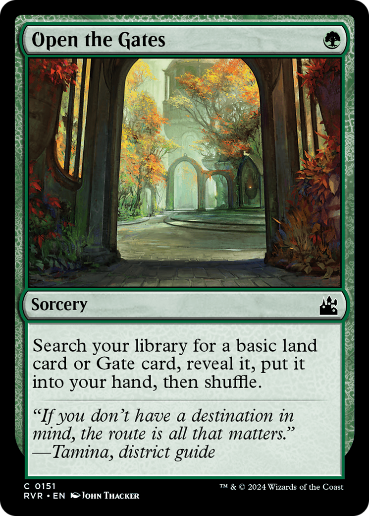 Open the Gates (RVR-151) - Ravnica Remastered Foil