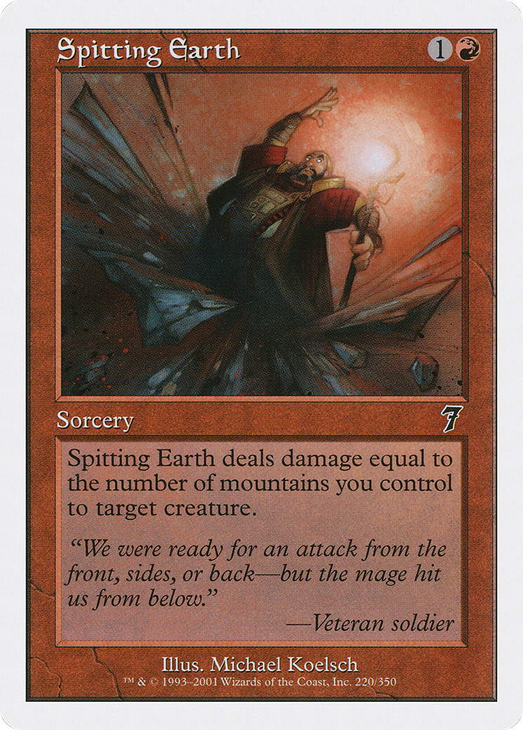 Spitting Earth (7ED-220) - 7th Edition