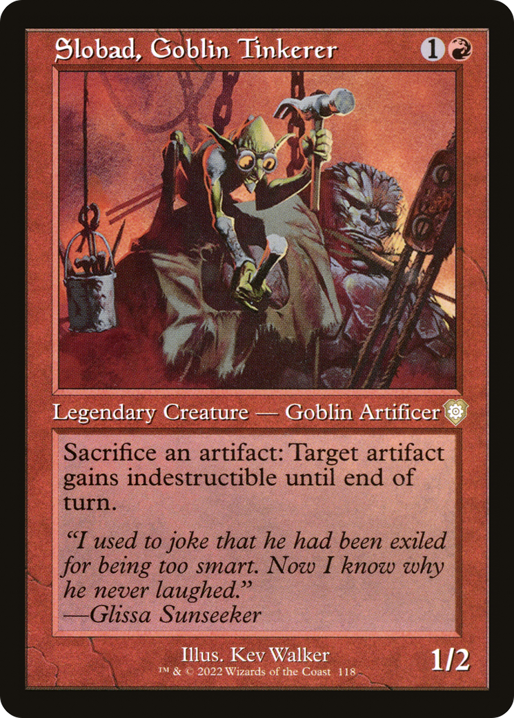 Slobad, Goblin Tinkerer (Retro Frame) (BRC-118) - The Brothers' War Commander
