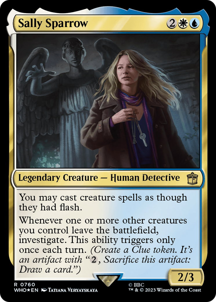 Sally Sparrow (Surge Foil) (WHO-760) - Doctor Who Foil
