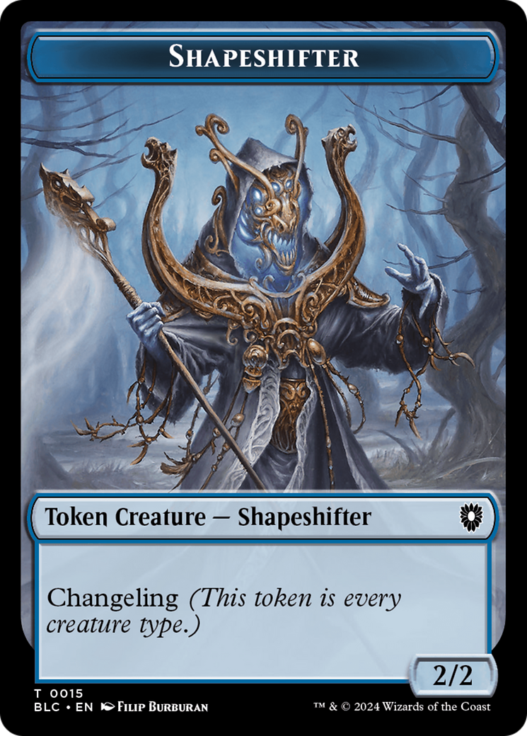 Shapeshifter (TBLC-015) - Bloomburrow Commander Tokens
