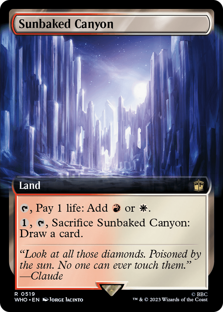 Sunbaked Canyon (Extended Art) (WHO-519) - Doctor Who: (Extended Art) Foil