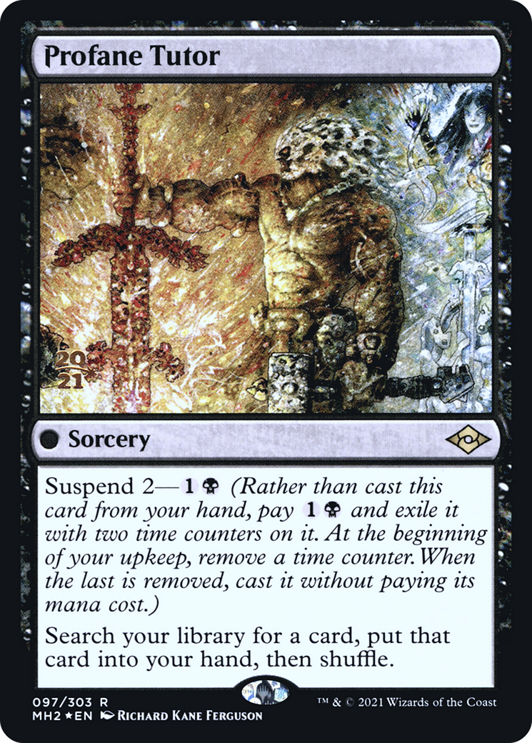 Profane Tutor (PRE-097) - Modern Horizons 2 Promos Foil