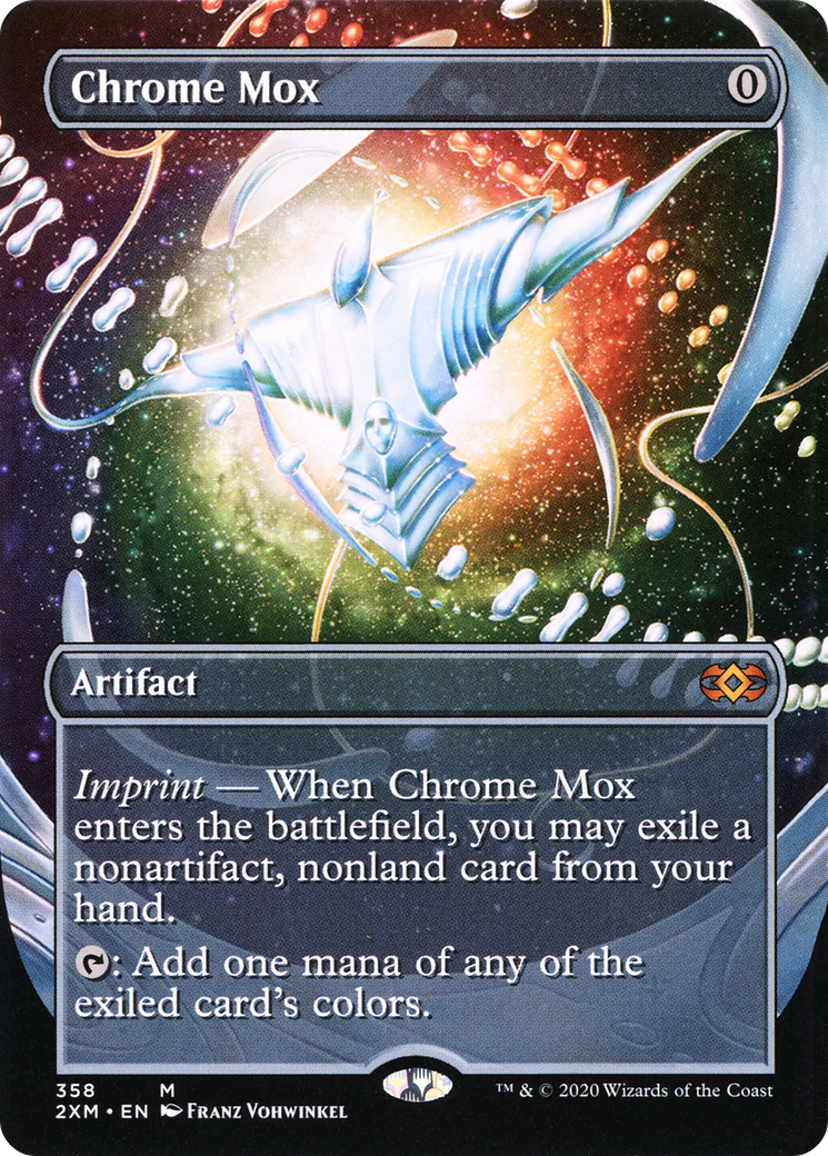 Chrome Mox (Borderless) (2XM-358) - Double Masters (Borderless) Foil