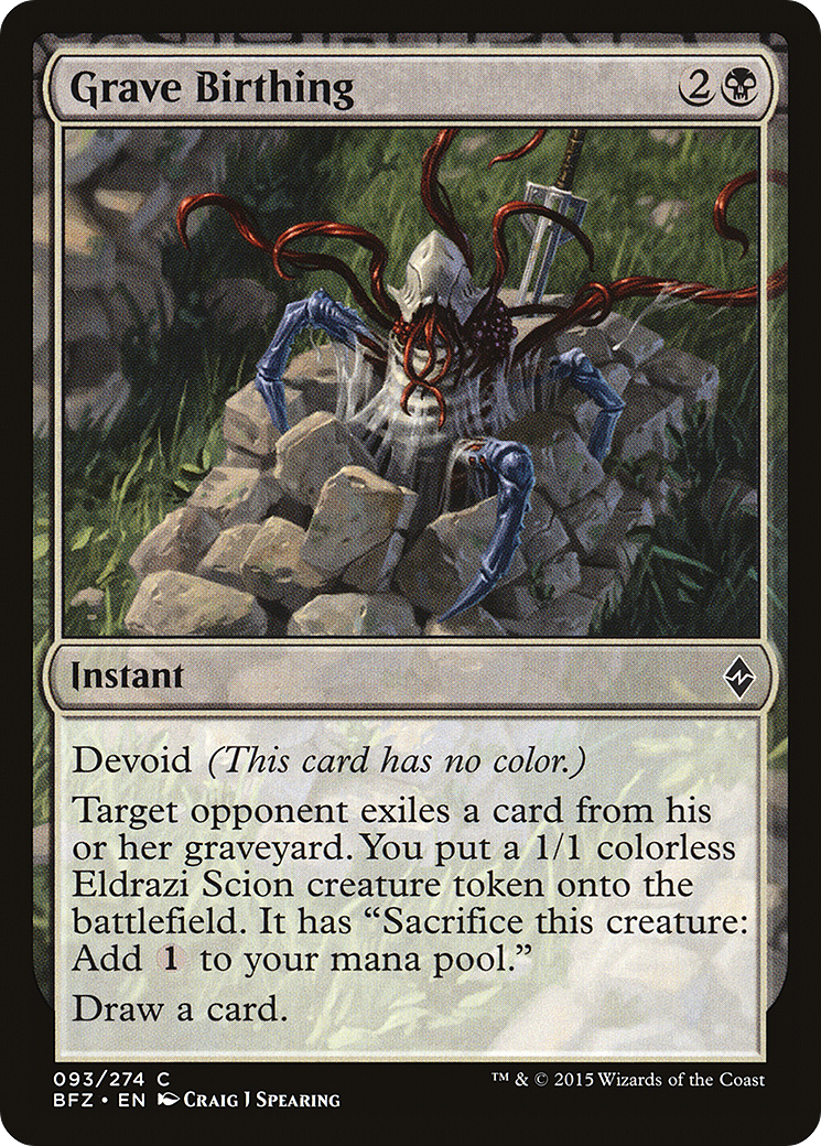 Grave Birthing (BFZ-093) - Battle for Zendikar: (devoid) Foil