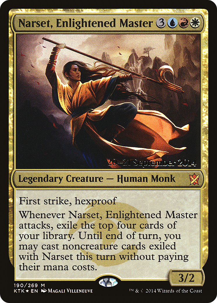Narset, Enlightened Master (PRE-190) - Khans of Tarkir Promos Foil