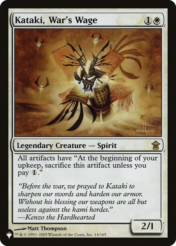 Kataki, War's Wage (LIST-14/165) - The List