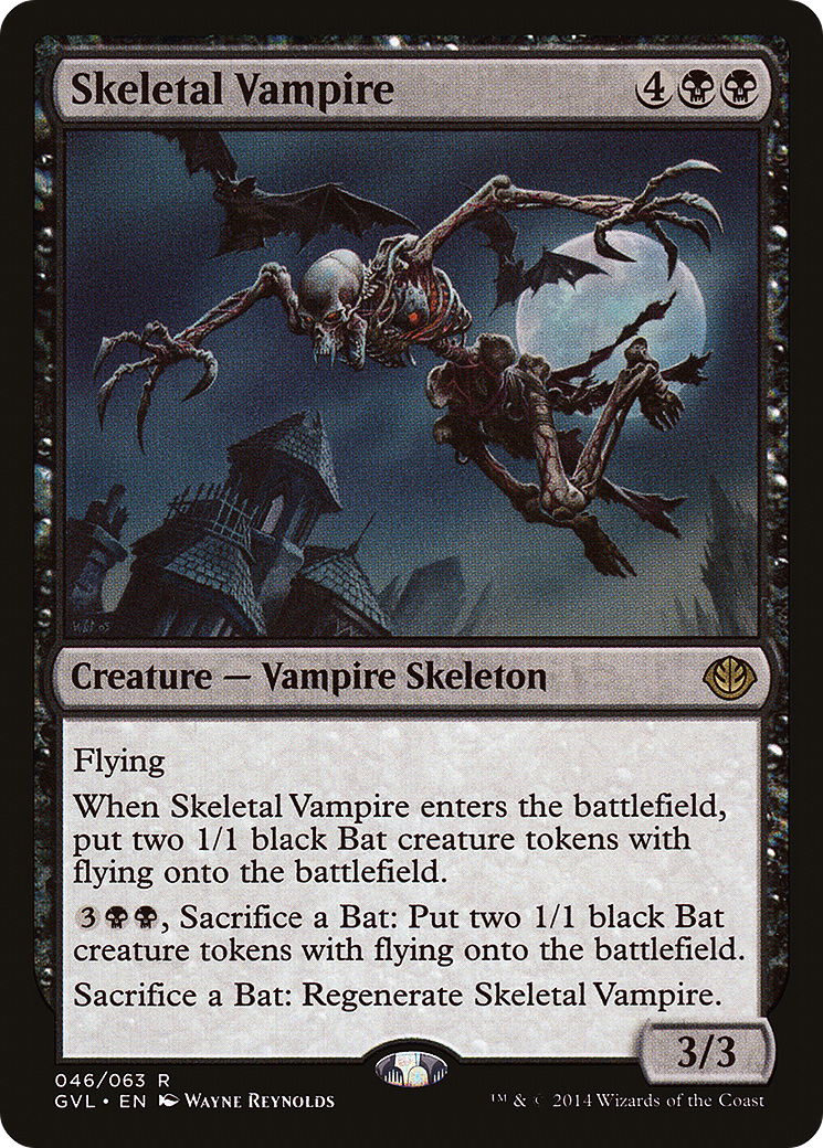 Skeletal Vampire (DD3-) - Duel Decks Anthology: Garruk vs. Liliana