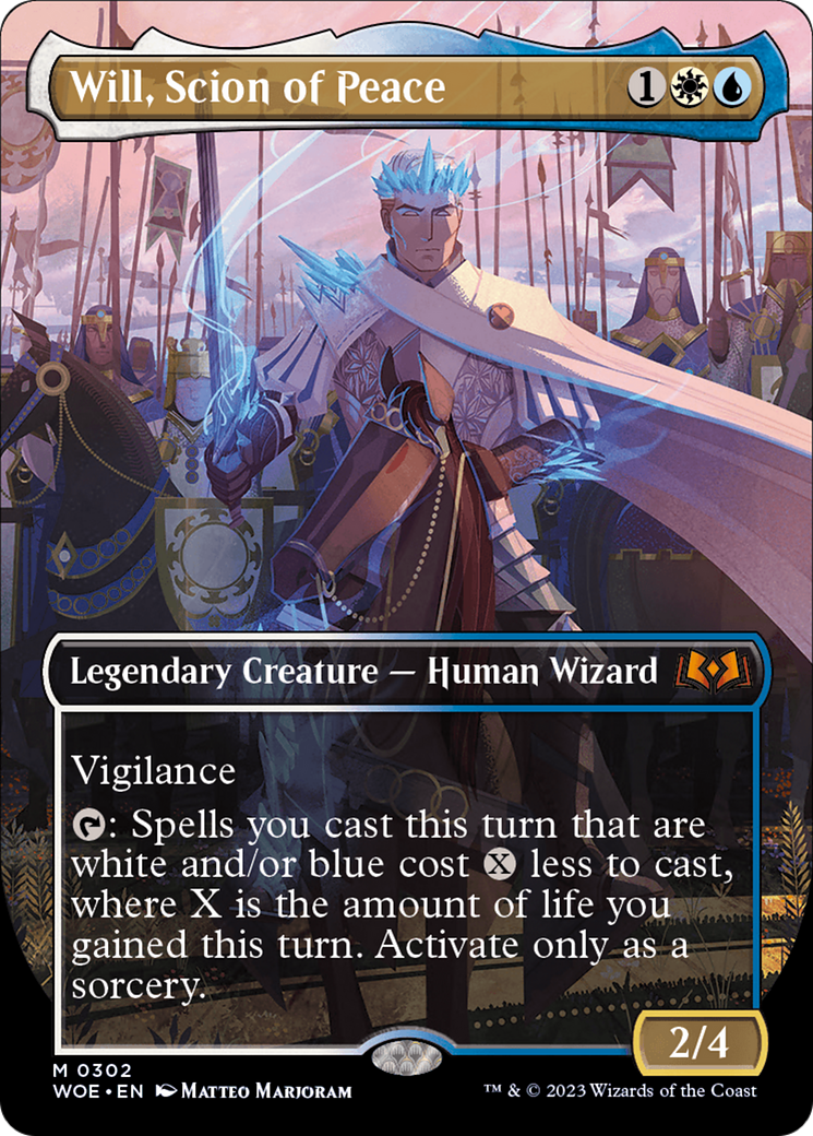 Will, Scion of Peace (Borderless) (WOE-302) - Wilds of Eldraine (Borderless) Foil