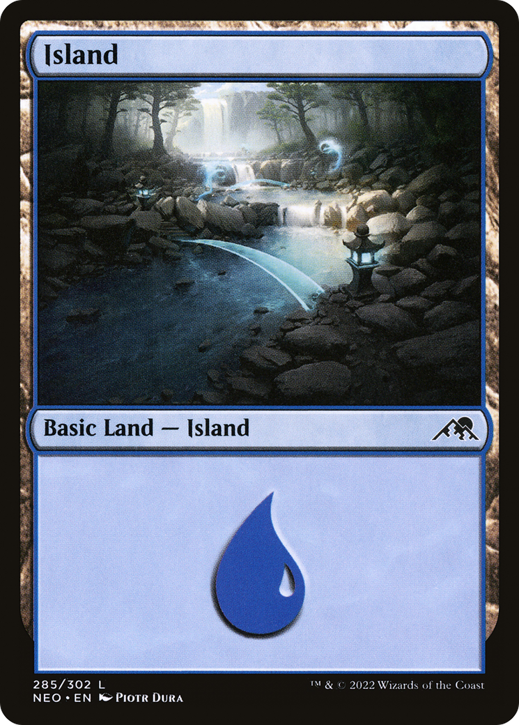 Island (285) (NEO-285) - Kamigawa: Neon Dynasty