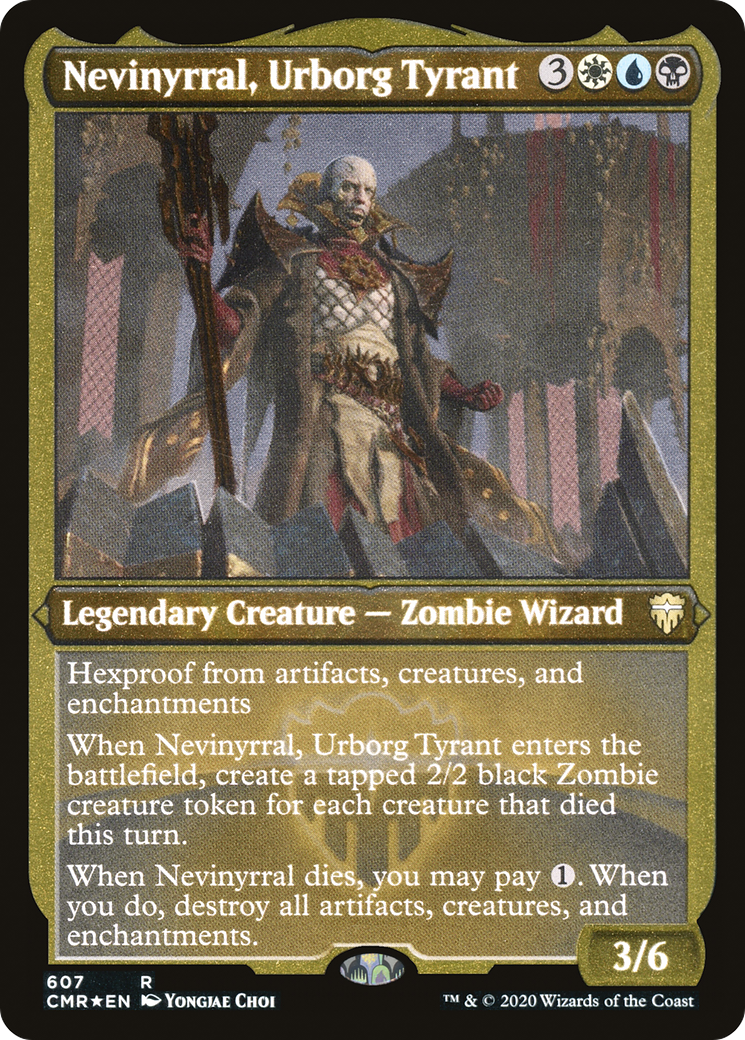 Nevinyrral, Urborg Tyrant (Foil Etched) (CMR-607) - Commander Legends Foil
