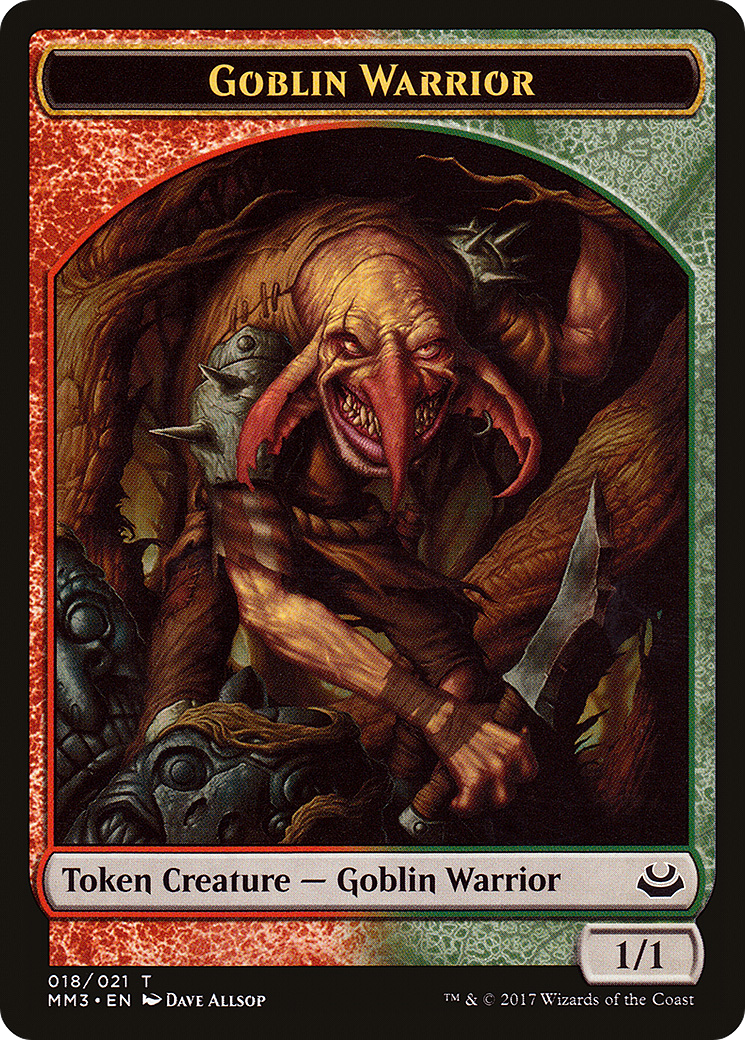 Goblin Warrior Token (MM3-018) - Modern Masters 2017 Tokens