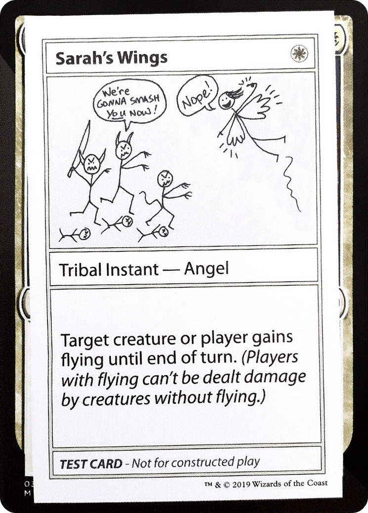 Sarah's Wings (No PW Symbol) (CMB1-011) - Mystery Booster Playtest Cards 2021