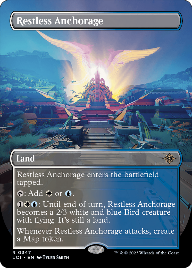 Restless Anchorage (Borderless) (LCI-347) - The Lost Caverns of Ixalan (Borderless) Foil