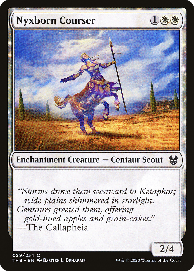 Nyxborn Courser (THB-029) - Theros Beyond Death: (enchantment) Foil