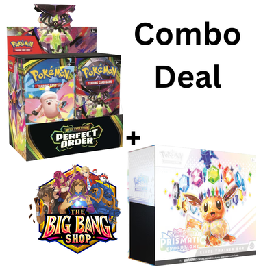 Pokémon TCG: Prismatic Evolutions Elite Trainer Box + Perfect Order Booster Box (Combo Deal)