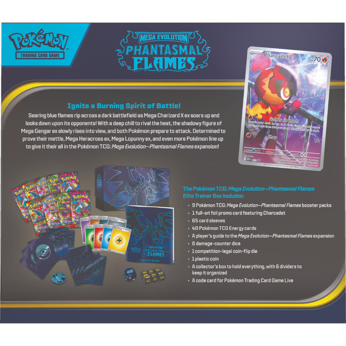 Pokémon: Mega Evolution Phantasmal - Flames Elite Trainer Box